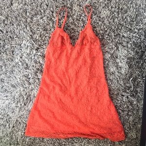 Victoria's Secret Orange Lace Teddy